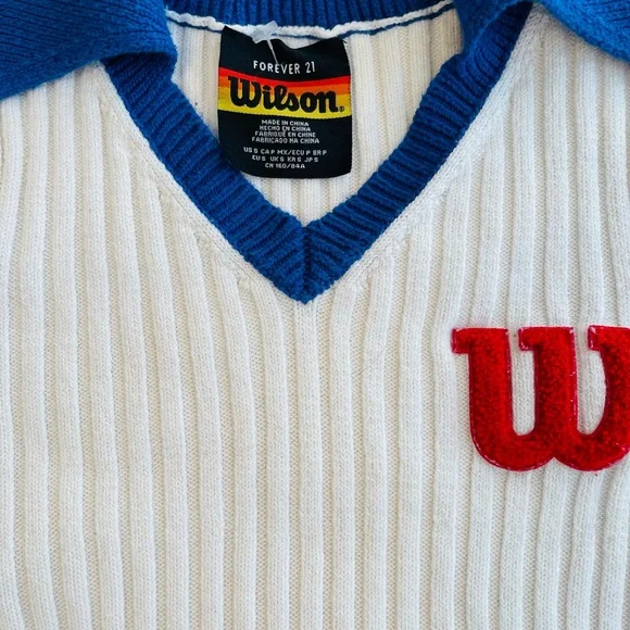 Girls Wilson Ribbed Crop Top - S (12/14) - Picture 2 of 3